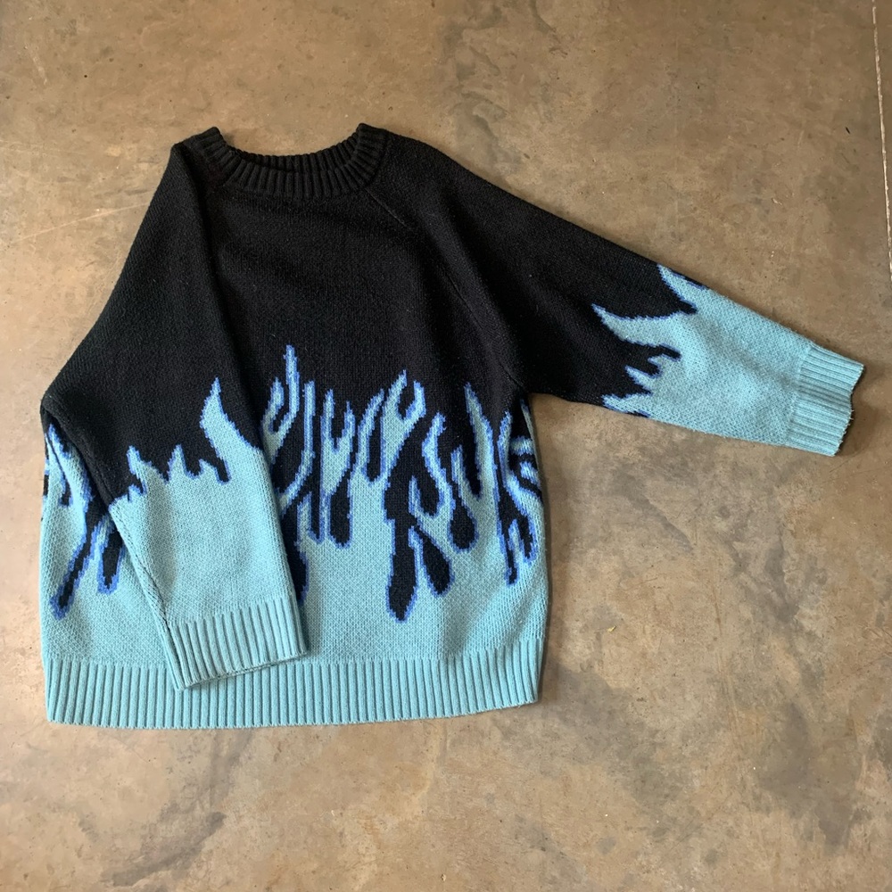 flame sweater knit